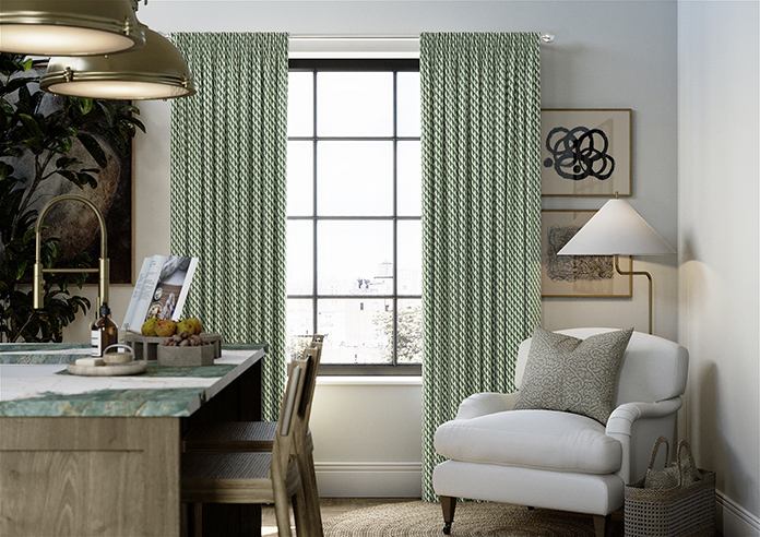 Jaipur, Bottle Green - Made to Measure Curtains - Image 3